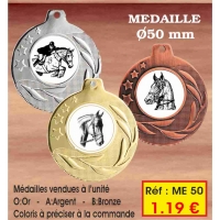 Médaille : Réf. ME50 - ø 50 mm
